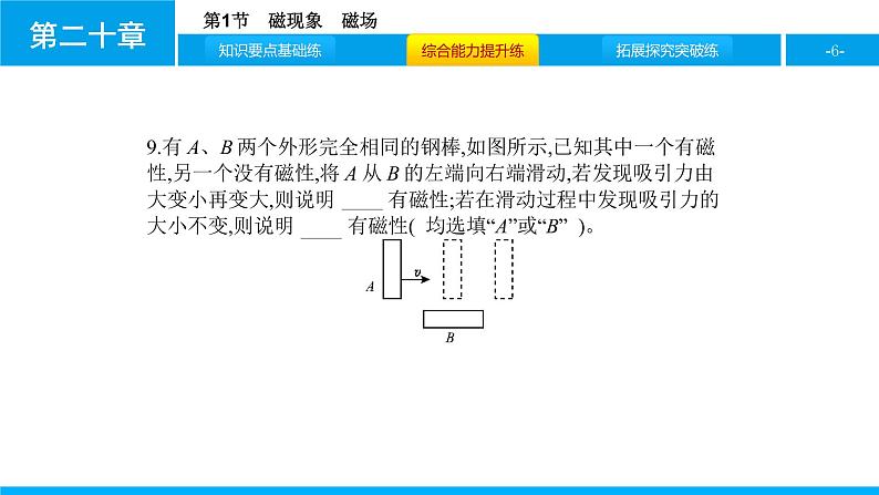物理人教版九年级下册同步教学课件第20章 第1节 磁现象 磁场06