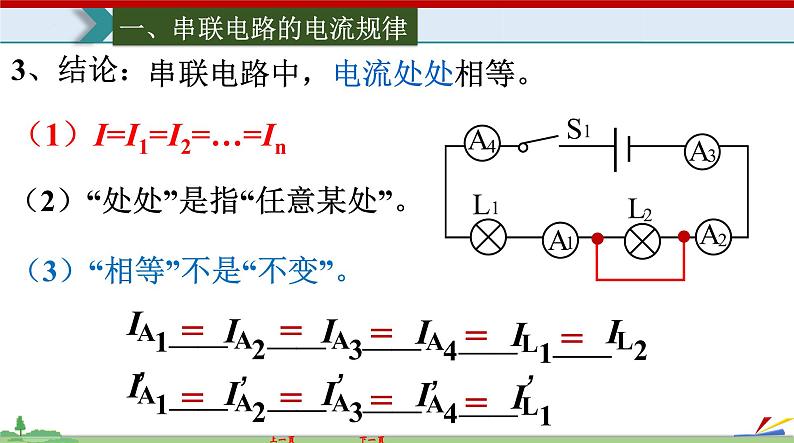 15.5串、并联电路中电流的规律-2022-2023学年九年级物理全一册同步高效助教课件（人教版）07