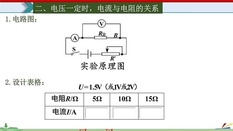 17.1电流与电压和电阻的关系-2022-2023学年九年级物理全一册同步高效助教课件（人教版）05