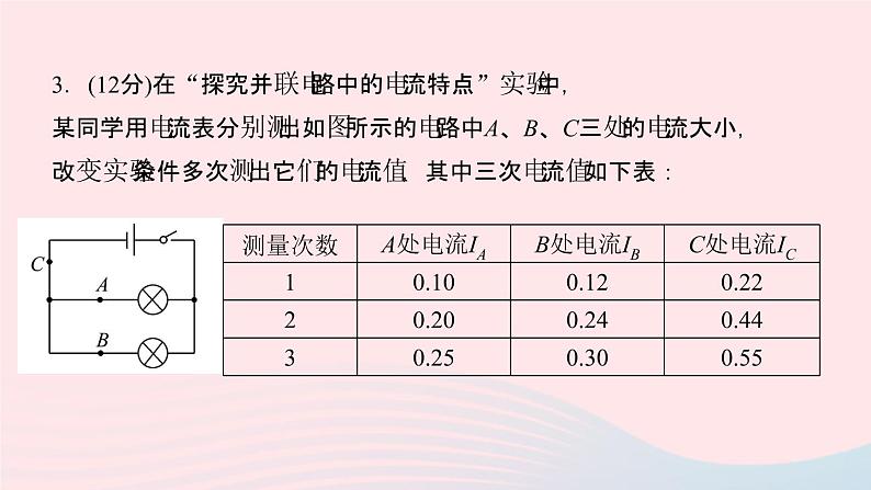 物理人教版九年级上册 同步教学课件第15章 电流和电路 第5节 串并联电路中电流的规律08