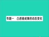 物理北师大版八年级下册同步教学课件第6章 常见的光学仪器 专题1 凸透镜成像的动态变化 作业