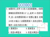 物理北师大版八年级下册同步教学课件第9章 机械和功 专题6 杠杆的动态平衡 作业