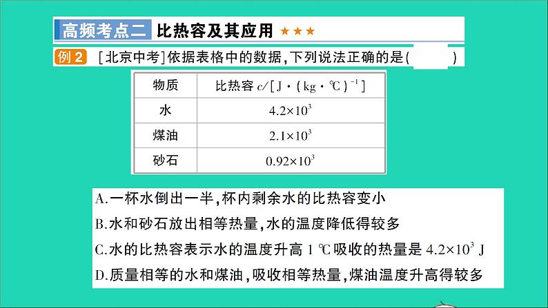 物理沪科版九年级同步教学课件第13章 内能与热机 章末复习提升07