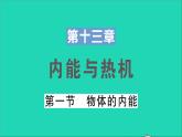 物理沪科版九年级同步教学课件第13章 内能与热机 第1节 物体的内能