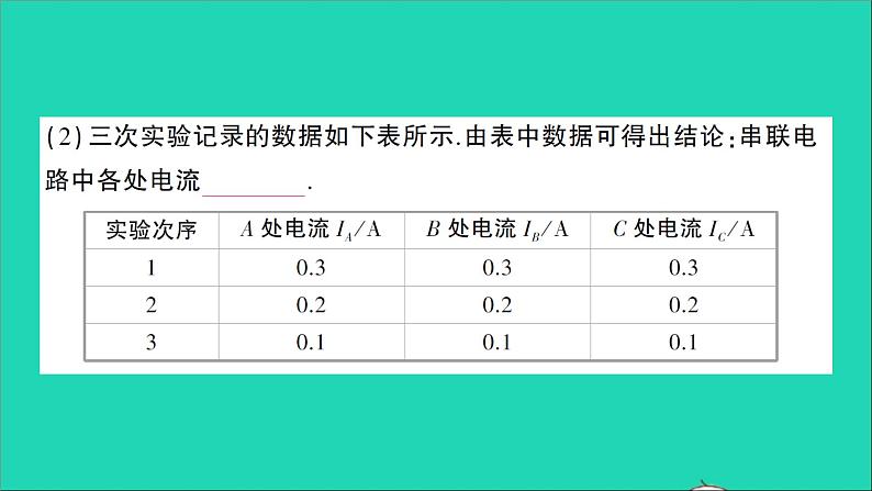 物理沪科版九年级同步教学课件第14章 了解电路 第4节 科学探究：串联和并联电路的电流第8页