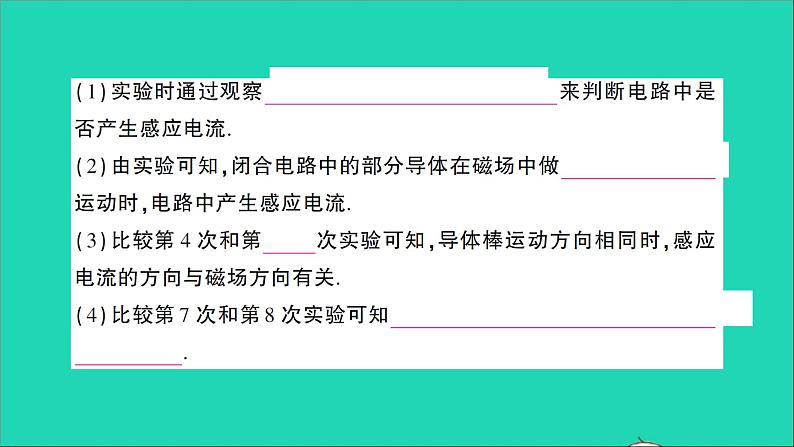 物理沪科版九年级同步教学课件第18章 电能从哪里来 第2节 科学探究：怎样产生感应电流第3页