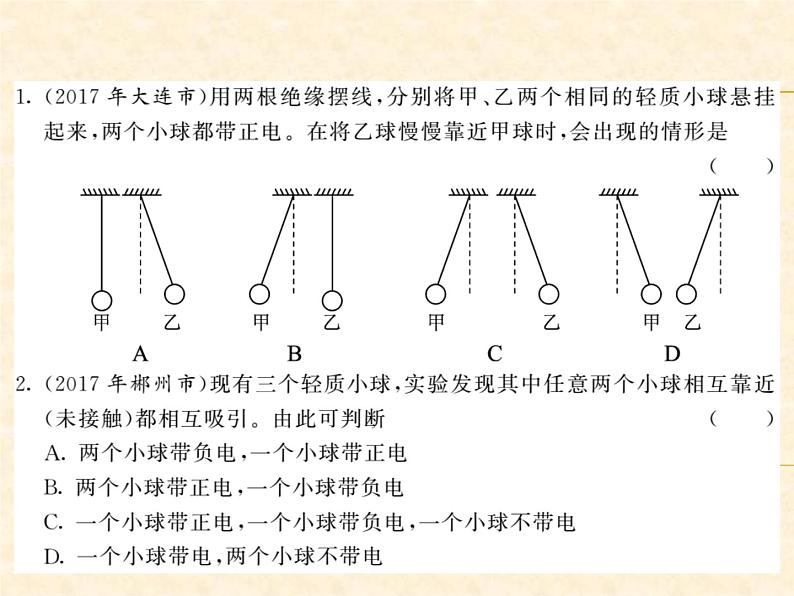 物理人教版九年级上册同步教学课件15.1 两种电荷03