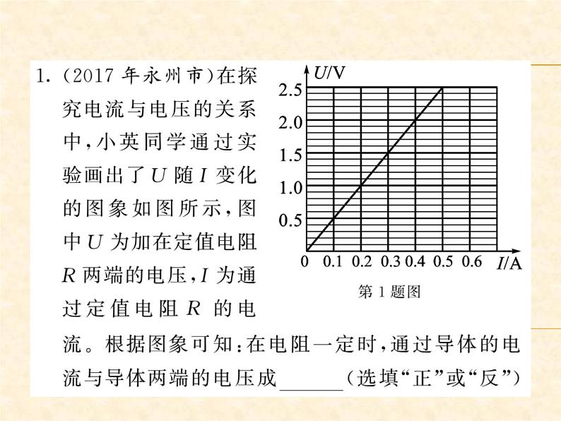 物理人教版九年级上册同步教学课件挑战中考·易错专攻 第17章03