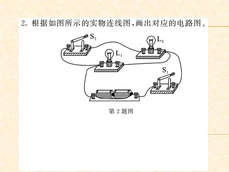 物理人教版九年级上册同步教学课件专题4 画电路图、连实物图第3页