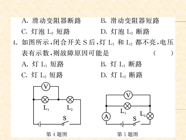 物理人教版九年级上册同步教学课件专题6 电路故障分析05