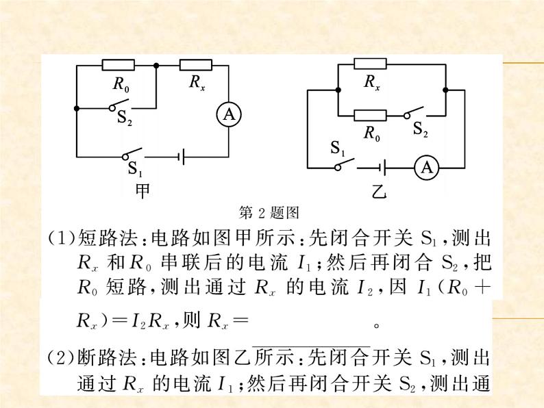 物理人教版九年级上册同步教学课件专题7 变式法测电阻第5页