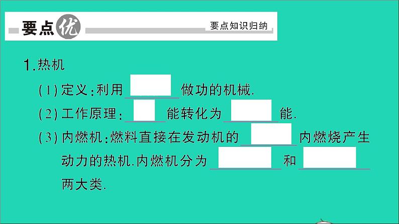 物理人教版九年级上册同步教学课件第14章 内能的利用 第1节 热机02