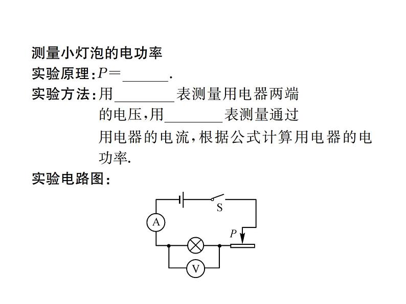 物理人教版九年级下册同步教学课件第18章 第3节 测量小灯泡的电功率02