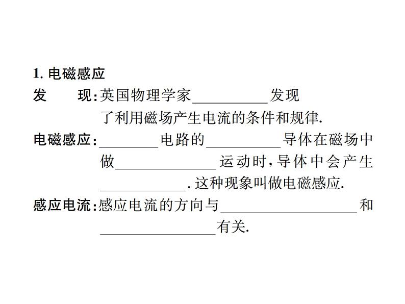 物理人教版九年级下册同步教学课件第20章 第5节 磁生电02