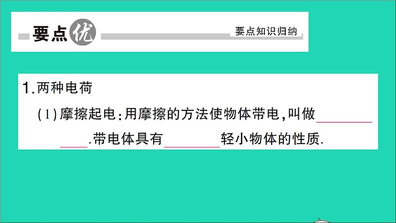 物理人教版九年级上册同步教学课件第15章 电流和电路 第1节 两种电荷02