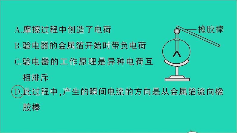 物理人教版九年级上册同步教学课件第15章 电流和电路 阶段训练3 第15章 复习训练05