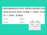 物理人教版九年级上册同步教学课件第16章 电压电阻 检测