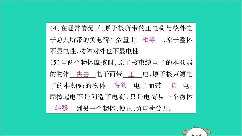 物理人教版九年级上册同步教学课件第15章 电流和电路 第1节 两种电荷 第2课时 原子及其结构导体和绝缘体03