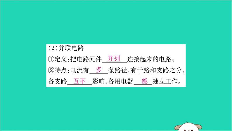 物理人教版九年级上册同步教学课件第15章 电流和电路 第3节 串联和并联03