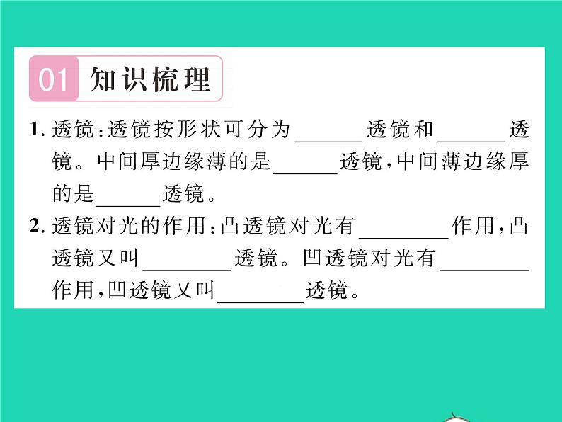 2022八年级物理下册第六章常见的光学仪器第一节透镜习题课件新版北师大版02