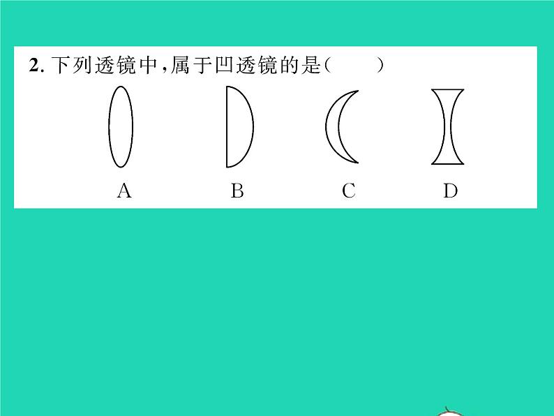 2022八年级物理下册第六章常见的光学仪器第一节透镜习题课件新版北师大版05