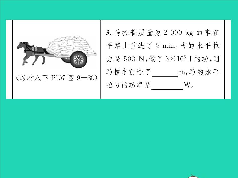 2022八年级物理下册第九章机械和功教材图片导练与习题改练四习题课件新版北师大版04