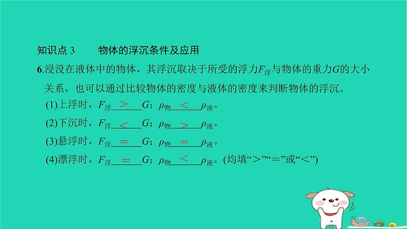 2022八年级物理下册第十章浮力复习卷习题课件新版新人教版08