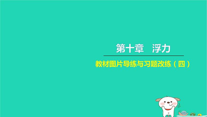 2022八年级物理下册第十章浮力教材图片导练与习题改练四习题课件新版新人教版01