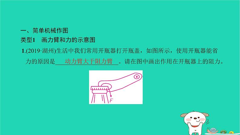 2022八年级物理下册第十二章简单机械方法专题7简单机械作图与动态杠杆习题课件新版新人教版第2页