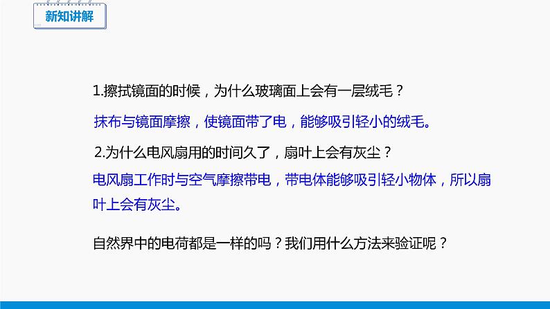 14.1 电是什么 同步课件 初中物理沪科版九年级全一册07