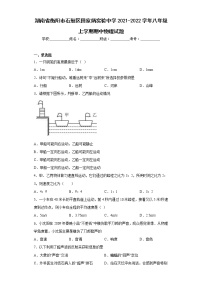 湖南省衡阳市石鼓区田家炳实验中学2021-2022学年八年级上学期期中物理试题(含答案)