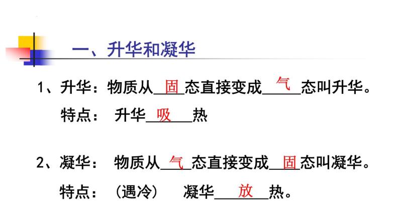 苏科版八年级上册2.4 升华和凝华教学演示课件ppt-教习网|课件下载