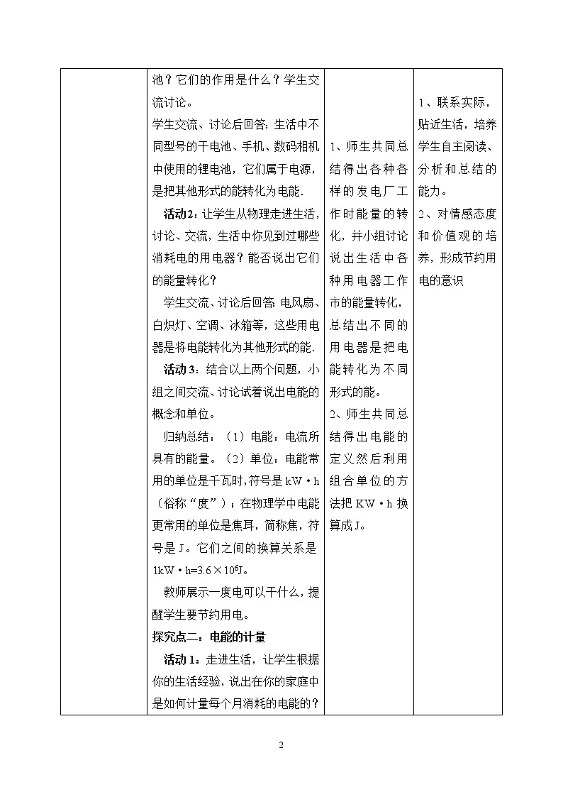 18.1《电能 电功》 课件PPT+教案+同步练习02
