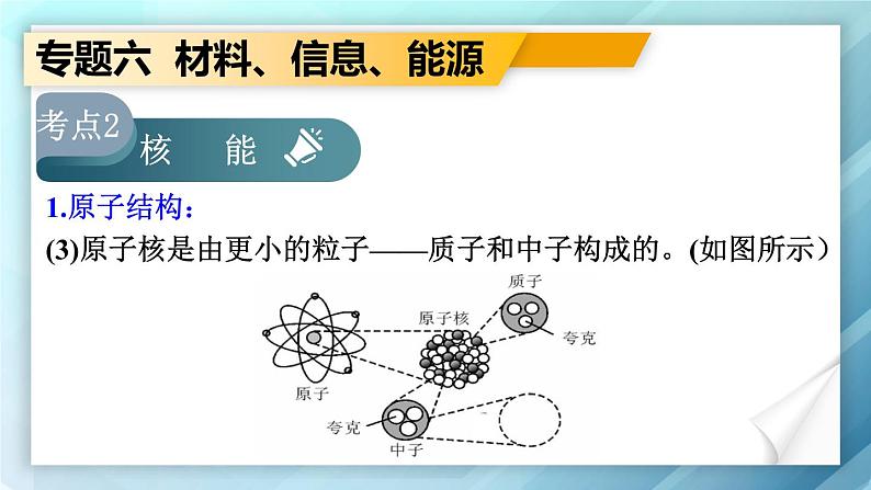 人教版物理初中九年级下册全册 期末复习 专题六 材料、信息和能源  第2课时 能源学 PPT课件06