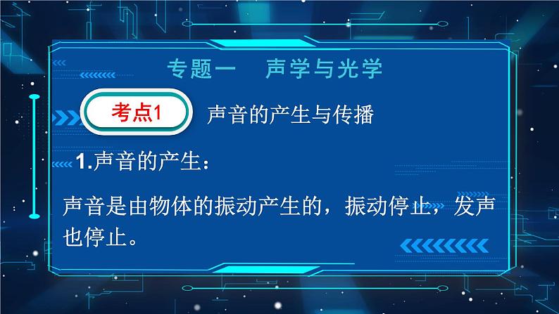 人教版物理初中九年级下册全册 期末复习 专题一 声学和光学  第1课时 声现象 PPT课件02