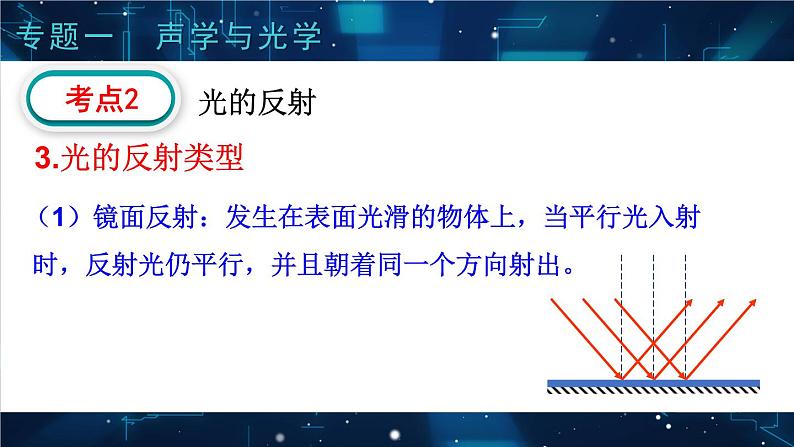 人教版物理初中九年级下册全册 期末复习 专题一 声学和光学  第2课时 光现象 PPT课件08