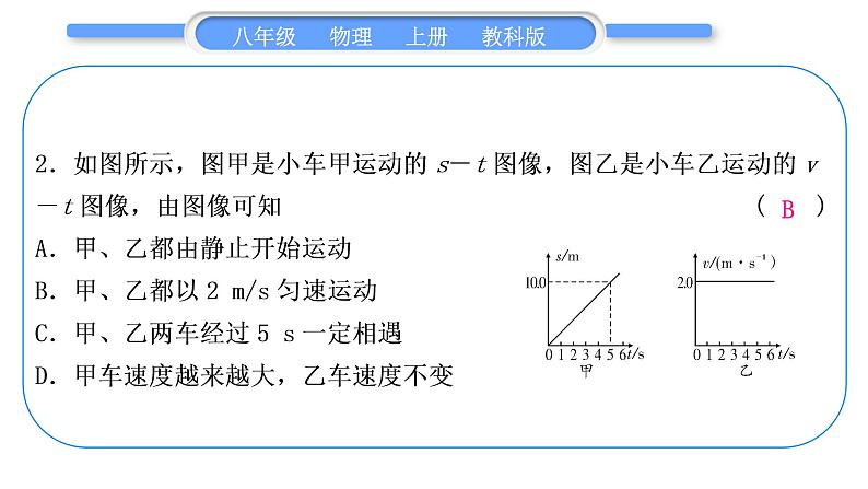 教科版九年级物理上第七章期末复习专题 专题二　坐标图像题 习题课件第3页