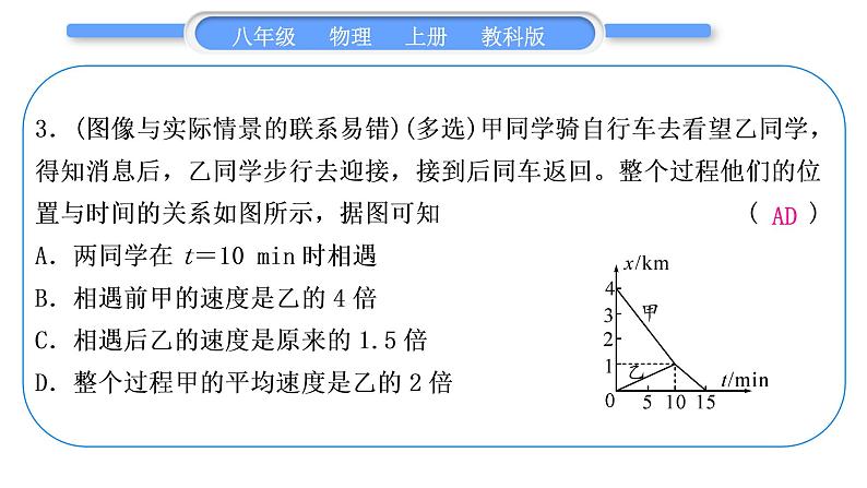 教科版九年级物理上第七章期末复习专题 专题一　易错题 习题课件第4页