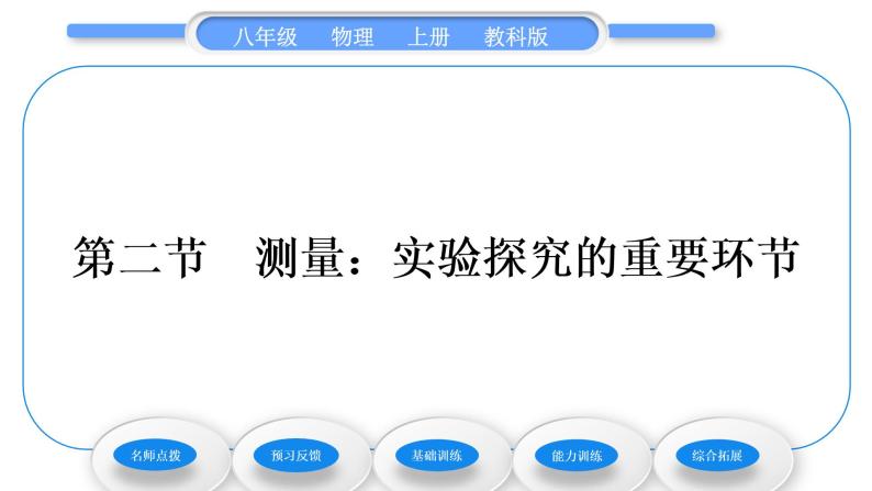 教科版九年级物理上第一章走进实验室2.第二节　测量：实验探究的重要环节 习题课件01