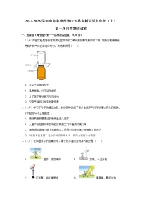 山东省德州市庆云县大靳中学2022-2023学年九年级上学期第一次月考物理试卷(含答案)