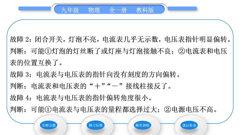 教科版九年级物理全册第六章电功率6．4　灯泡的电功率第2课时　测定小灯泡的额定功率习题课件第3页