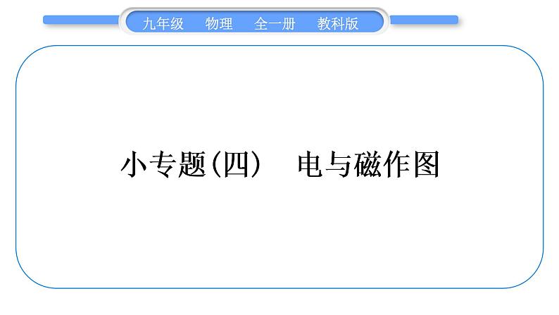 教科版九年级物理全册第七章磁与电小专题(四)　电与磁作图习题课件01