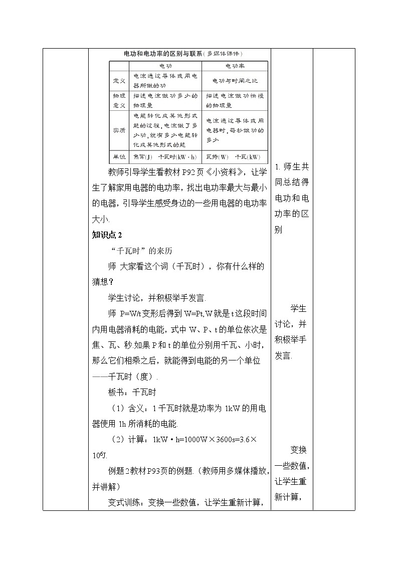 18.2《电功率》课件ppt+教案+同步练习03