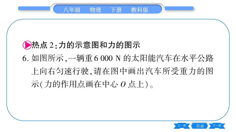 教科版八年级物理下第七章力 第七章中考热点专练 习题课件第7页