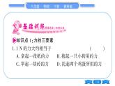 教科版八年級物理下第七章力 第2節(jié)  力的描述 習(xí)題課件