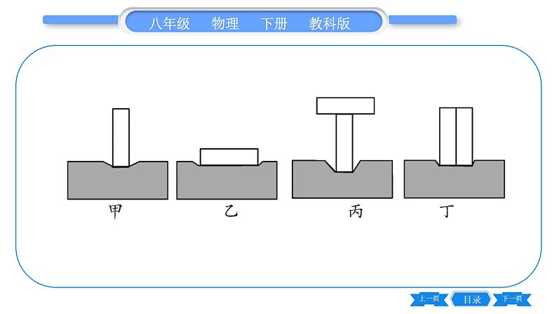 教科版八年级物理下第九章压强 第章实验专题 习题课件07