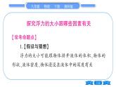 教科版八年级物理下第十章流体的力现象 第十章实验专题 习题课件