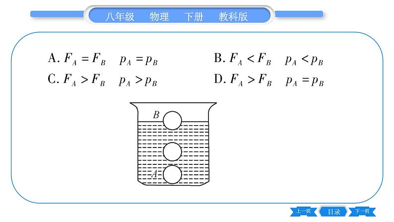 教科版八年级物理下第十章流体的力现象 第十章中考热点专练 习题课件05