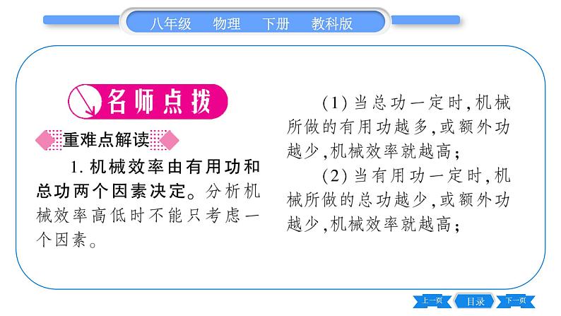教科版八年级物理下第十一章机械与功 第4节  机械效率  第1课时  认识机械效率 习题课件第2页