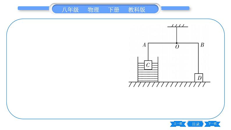 教科版八年级物理下第十一章机械与功 小专题十  简单机械与压强、浮力的综合计算 习题课件第4页